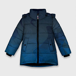 Куртка зимняя для девочки Blue Point, цвет: 3D-черный