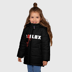 Куртка зимняя для девочки Роблокс Roblox, цвет: 3D-черный — фото 2