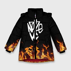 Куртка зимняя для девочки Noize MC, цвет: 3D-красный