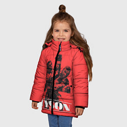 Куртка зимняя для девочки Tyson, цвет: 3D-светло-серый — фото 2