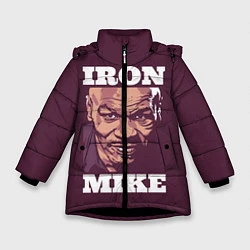 Куртка зимняя для девочки Mike Tyson, цвет: 3D-черный