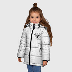 Куртка зимняя для девочки Tony Ferguson крылья на спине, цвет: 3D-черный — фото 2