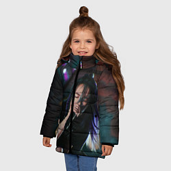 Куртка зимняя для девочки МУЗЫКА БИЛЛИ, цвет: 3D-светло-серый — фото 2