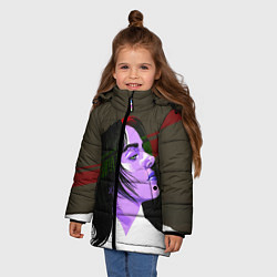 Куртка зимняя для девочки ALL THE GOOD GIRLS GO TO HELL, цвет: 3D-черный — фото 2