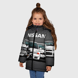 Куртка зимняя для девочки NISSAN, цвет: 3D-красный — фото 2