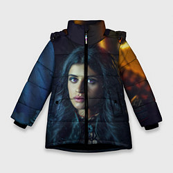 Куртка зимняя для девочки ЙЕННИФЕР, цвет: 3D-черный