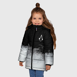 Куртка зимняя для девочки Assassin??s Creed, цвет: 3D-черный — фото 2