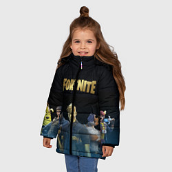 Куртка зимняя для девочки FORTNITE 2 SEASON CHAPTER 2, цвет: 3D-черный — фото 2