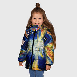 Куртка зимняя для девочки ДОКТОР ВАН ГОГ, цвет: 3D-красный — фото 2