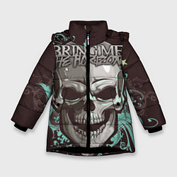 Куртка зимняя для девочки Bring Me the Horizon, цвет: 3D-черный