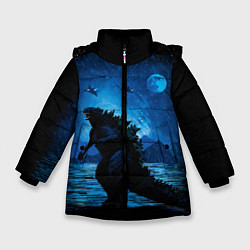 Куртка зимняя для девочки GODZILLA, цвет: 3D-черный