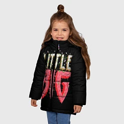 Куртка зимняя для девочки Little Big, цвет: 3D-светло-серый — фото 2