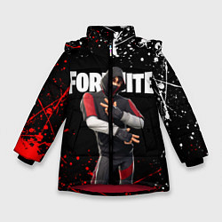 Куртка зимняя для девочки FORTNITE IKONIK, цвет: 3D-красный