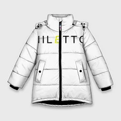 Куртка зимняя для девочки NILETTO, цвет: 3D-черный
