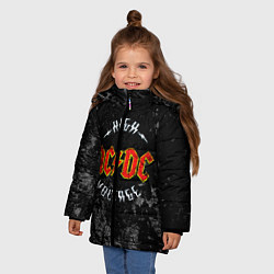 Куртка зимняя для девочки ACDC, цвет: 3D-красный — фото 2
