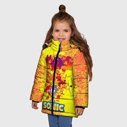 Куртка зимняя для девочки Sonik, цвет: 3D-черный — фото 2