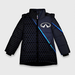 Куртка зимняя для девочки Infinity, цвет: 3D-черный