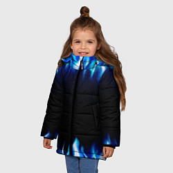 Куртка зимняя для девочки Синий Огонь, цвет: 3D-красный — фото 2