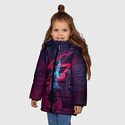 Куртка зимняя для девочки UNDERTALE, цвет: 3D-светло-серый — фото 2