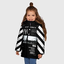 Куртка зимняя для девочки Off-White: NYC, цвет: 3D-красный — фото 2