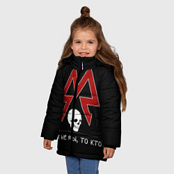 Куртка зимняя для девочки Sparta, цвет: 3D-черный — фото 2