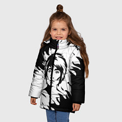 Куртка зимняя для девочки Zемфира спина, цвет: 3D-черный — фото 2