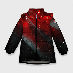 Куртка зимняя для девочки Red & Black, цвет: 3D-светло-серый