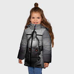 Куртка зимняя для девочки CYBERMAN, цвет: 3D-светло-серый — фото 2