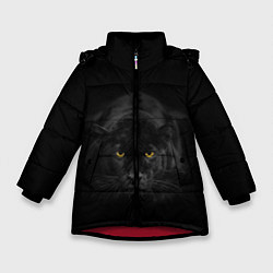 Куртка зимняя для девочки Пантера, цвет: 3D-красный
