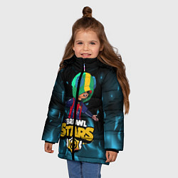 Куртка зимняя для девочки Leon Messi Brawl Stars, цвет: 3D-светло-серый — фото 2