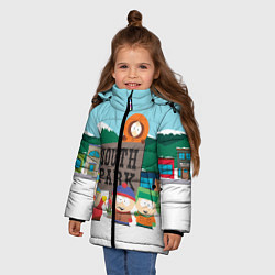 Куртка зимняя для девочки ЮЖНЫЙ ПАРК, цвет: 3D-светло-серый — фото 2