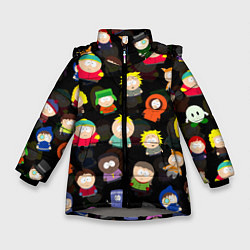 Куртка зимняя для девочки ЮЖНЫЙ ПАРК, цвет: 3D-светло-серый