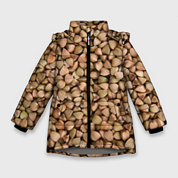 Куртка зимняя для девочки Гречка Греча, цвет: 3D-светло-серый