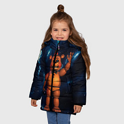 Куртка зимняя для девочки Five Nights At Freddys, цвет: 3D-светло-серый — фото 2