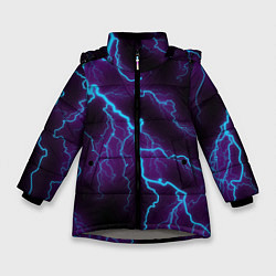 Куртка зимняя для девочки МОЛНИЯ, цвет: 3D-светло-серый