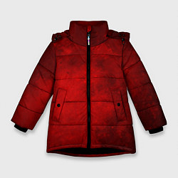 Куртка зимняя для девочки МАРС, цвет: 3D-черный
