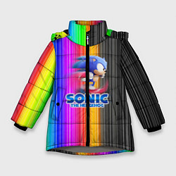 Куртка зимняя для девочки SONIC 2020, цвет: 3D-светло-серый