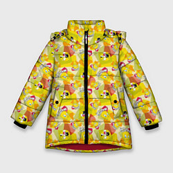 Куртка зимняя для девочки Looney Tunes, цвет: 3D-красный