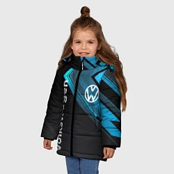 Куртка зимняя для девочки Volkswagen, цвет: 3D-черный — фото 2
