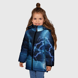 Куртка зимняя для девочки STORM, цвет: 3D-светло-серый — фото 2