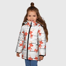 Куртка зимняя для девочки Милый олень, цвет: 3D-красный — фото 2