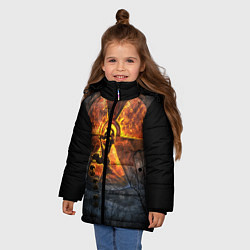 Куртка зимняя для девочки VULKAN, цвет: 3D-черный — фото 2
