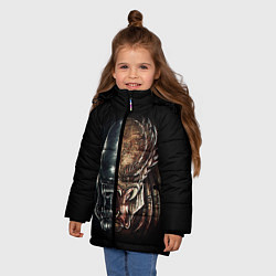 Куртка зимняя для девочки PREDATOR, цвет: 3D-красный — фото 2