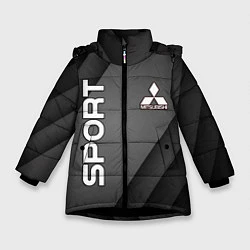 Куртка зимняя для девочки MITSUBISH SPORT, цвет: 3D-черный