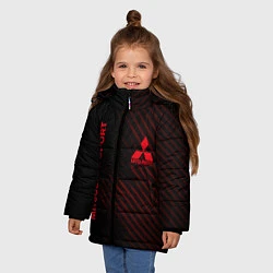 Куртка зимняя для девочки MITSUBISHI, цвет: 3D-светло-серый — фото 2