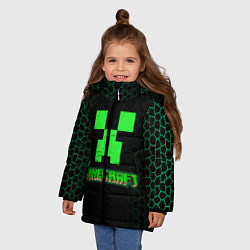 Куртка зимняя для девочки Minecraft, цвет: 3D-красный — фото 2
