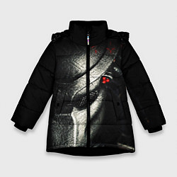 Куртка зимняя для девочки PREDATOR, цвет: 3D-черный