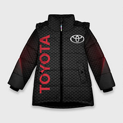 Куртка зимняя для девочки TOYOTA, цвет: 3D-черный