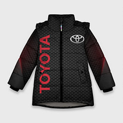 Куртка зимняя для девочки TOYOTA, цвет: 3D-светло-серый