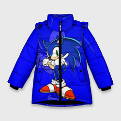Куртка зимняя для девочки SONIC, цвет: 3D-черный